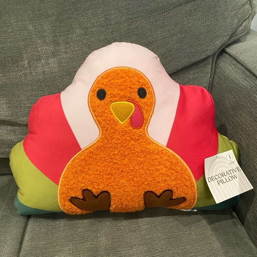 NEW in stores! Target Bullseye Playground Fall 2024 Turkey Decorative Pillow